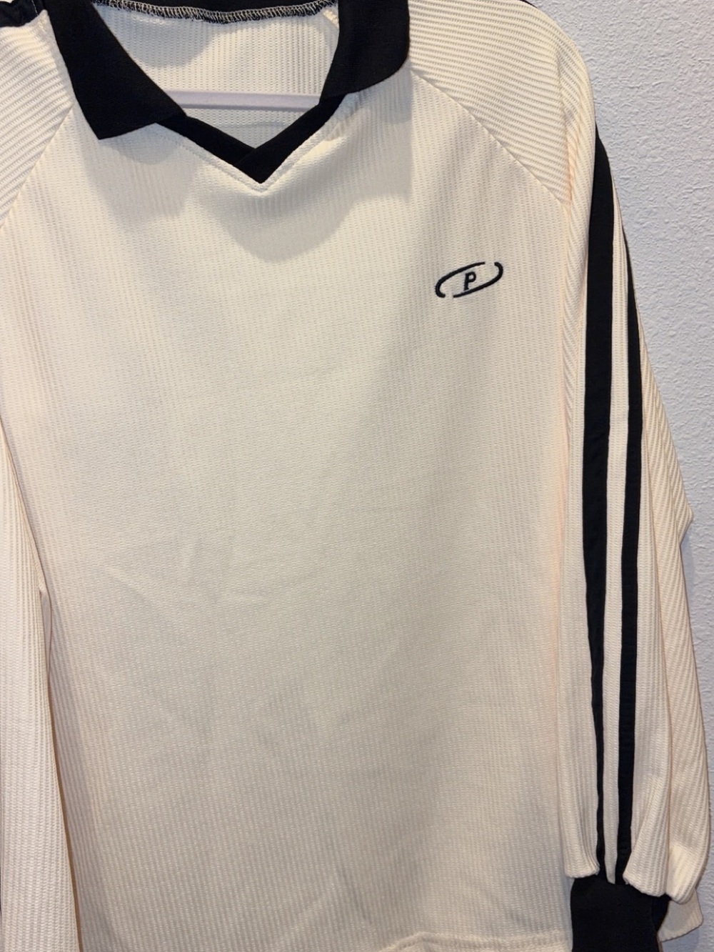 Lilly Pulitzer for Target Cream Long Sleeve Top with Black Trim